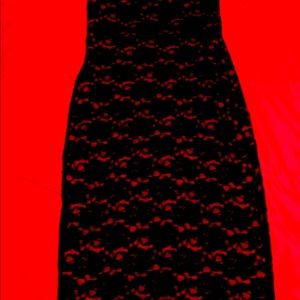 Strapless Lace Dress